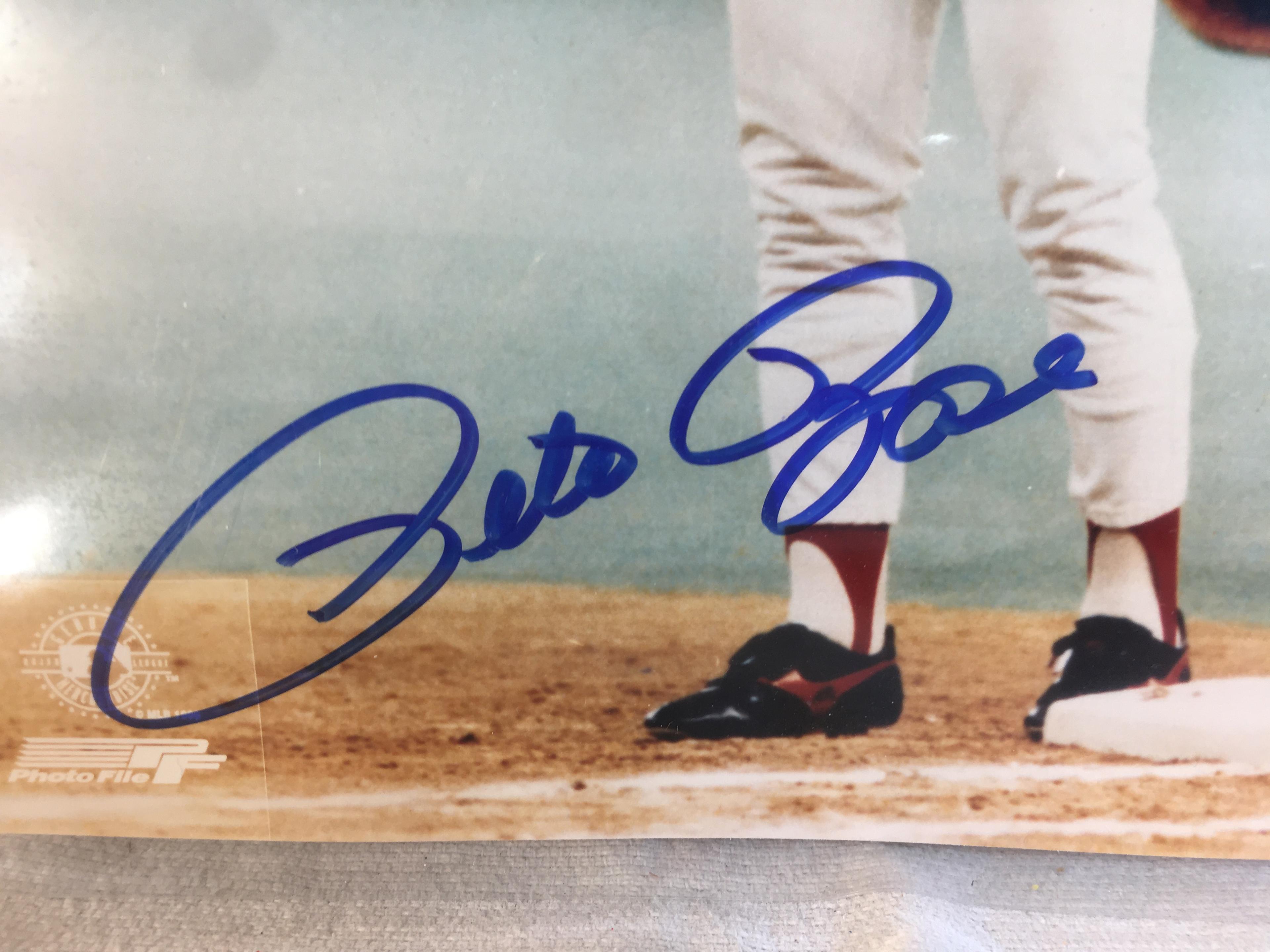 Collector 8x10" Photo Hand Signed Autographed by Pete Rose W/COA - See Pictures