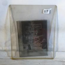 Collector Vintage 1905 Christmas Tree In san Diego Glass 5x4" - See Pictures