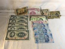 Lots Of Collector Vintage Foregn Exchange Paper Money - See Pictures