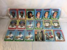 Lot of 18 Pcs Collector Vintage  MLB Baseball  Sport Trading Assorted Cards & Players - See Photos