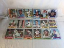 Lot of 18 Pcs Collector Vintage  MLB Baseball  Sport Trading Assorted Cards & Players - See Photos