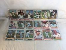 Lot of 18 Pcs Collector Vintage  MLB Baseball  Sport Trading Assorted Cards & Players - See Photos