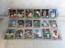 Lot of 18 Pcs Collector Vintage  MLB Baseball  Sport Trading Assorted Cards & Players - See Photos