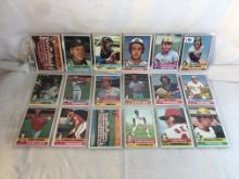 Lot of 18 Pcs Collector Vintage  MLB Baseball  Sport Trading Assorted Cards & Players - See Photos