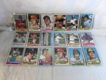 Lot of 18 Pcs Collector Vintage  MLB Baseball  Sport Trading Assorted Cards & Players - See Photos