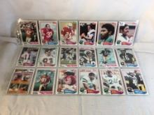 Lot of 18 Pcs Collector Vintage  NFL Football Sport Trading Assorted Cards & Players - See Photos