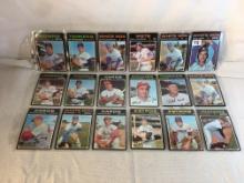 Lot of 18 Pcs Collector Vintage  MLB Baseball  Sport Trading Assorted Cards & Players - See Photos