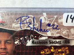 Collector Topps XFL Authentic Autograph Rashaan Shehee Trading Card Signed