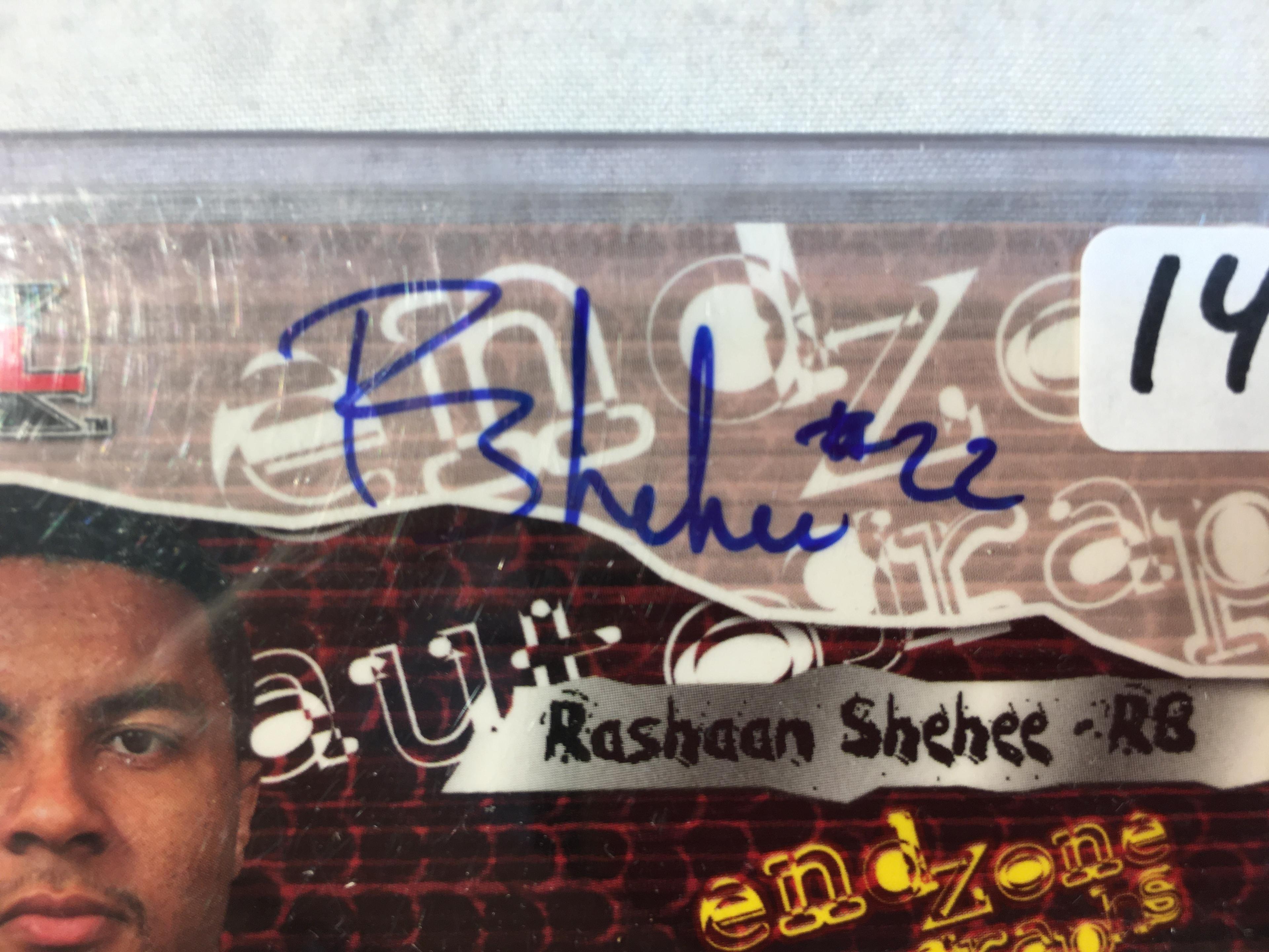 Collector Topps XFL Authentic Autograph Rashaan Shehee Trading Card Signed