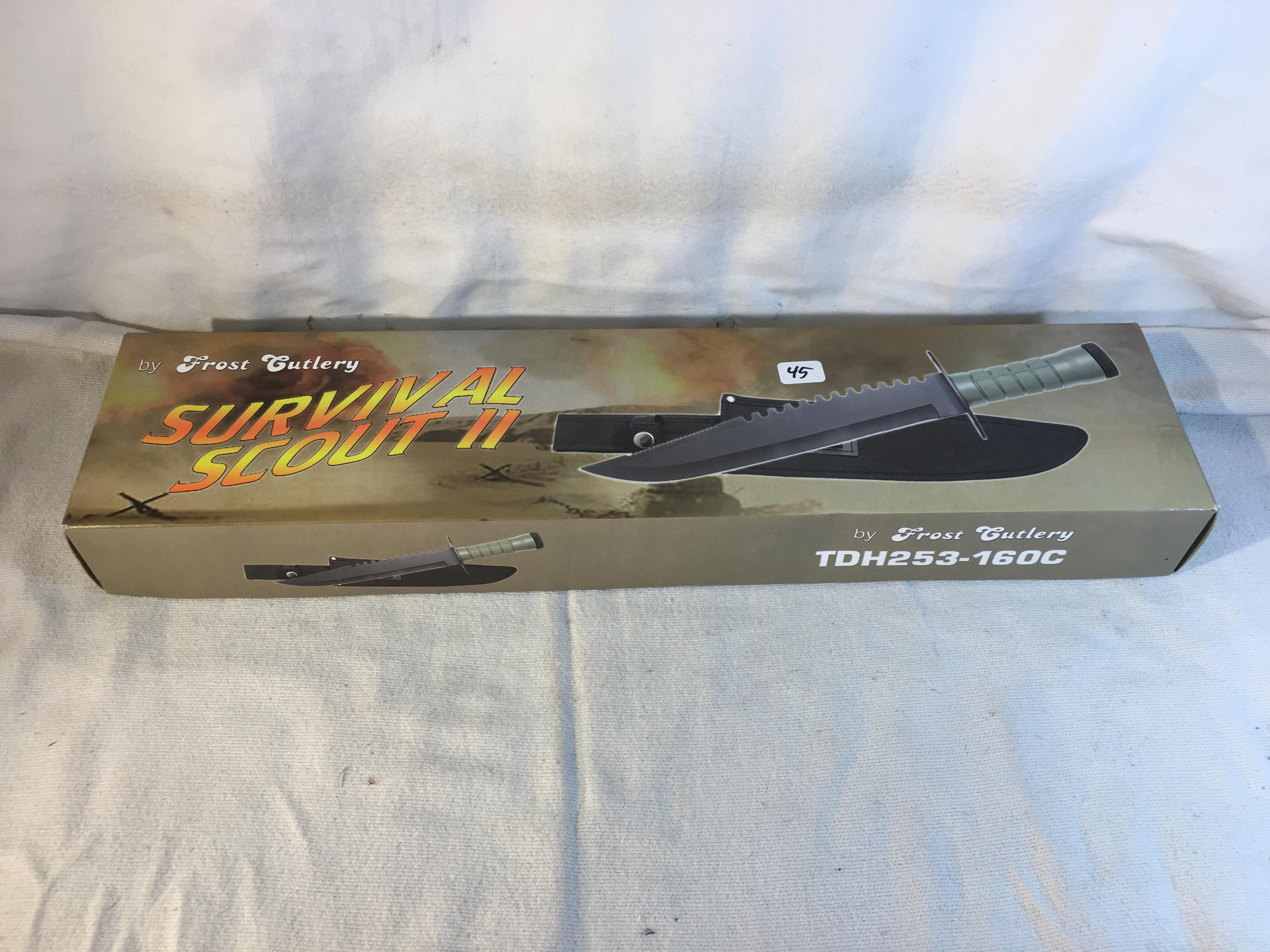 Collector Frost Cutlery Survival Scout II 16" Survival Knife TDH253-160C