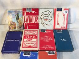 Lot of 10 Collector Assorted Playing Card Packs  -  See Pictures