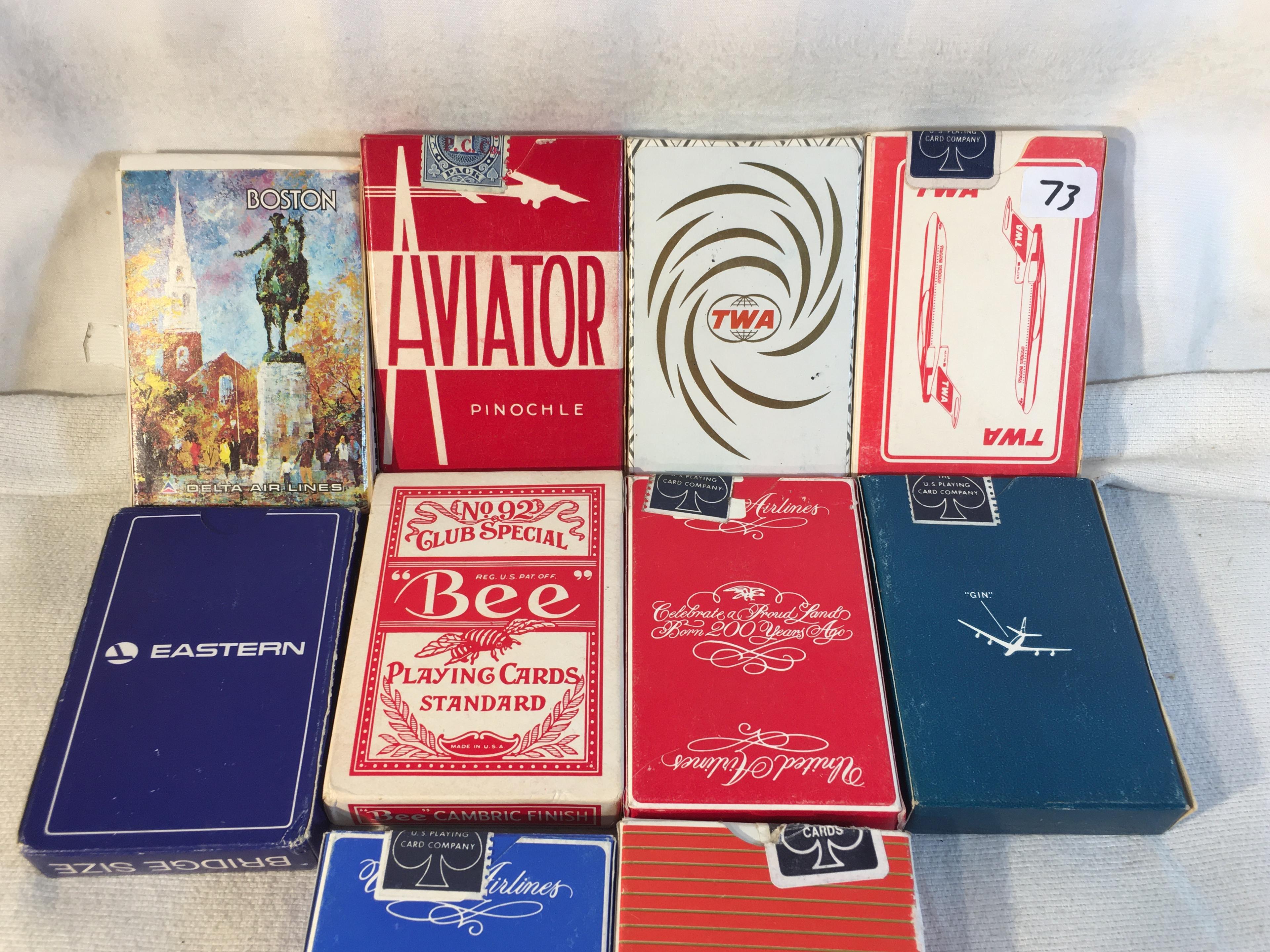 Lot of 10 Collector Assorted Playing Card Packs  -  See Pictures