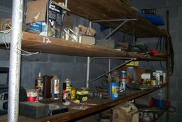 MISC CONTENT ON ALL SHELVES, NEW AND OLD