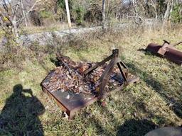 SEMI FIFTH WHEEL HITCH AND SCRAP AND ROTARY CUTTER