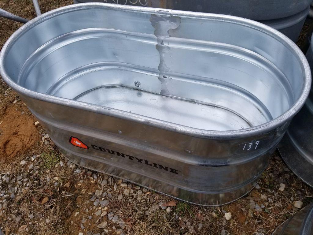 NEW SCRATCH/DENT TARTER 100 GAL GALV WATER TROUGH