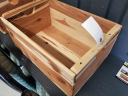 NEW HANDMADE CEDAR BOX 20" X 13" X 9"