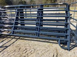 NEW TARTER SCRATCH/DENT BLUE AMERICAN 12' CORRAL PANELS (SET OF 11 FOR ONE