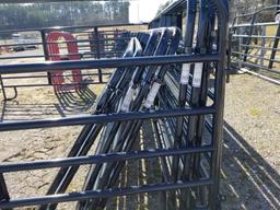 NEW TARTER SCRATCH/DENT BLUE AMERICAN 12' CORRAL PANELS (SET OF 11 FOR ONE