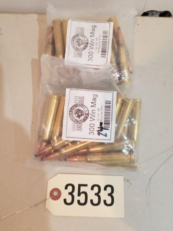 300 WINCHESTER MAGNUM 180 GRAIN, 49 ROUNDS