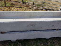 NEW 10' CONCRETE FEED TROUGH, 10' long 21" high by 29" wide