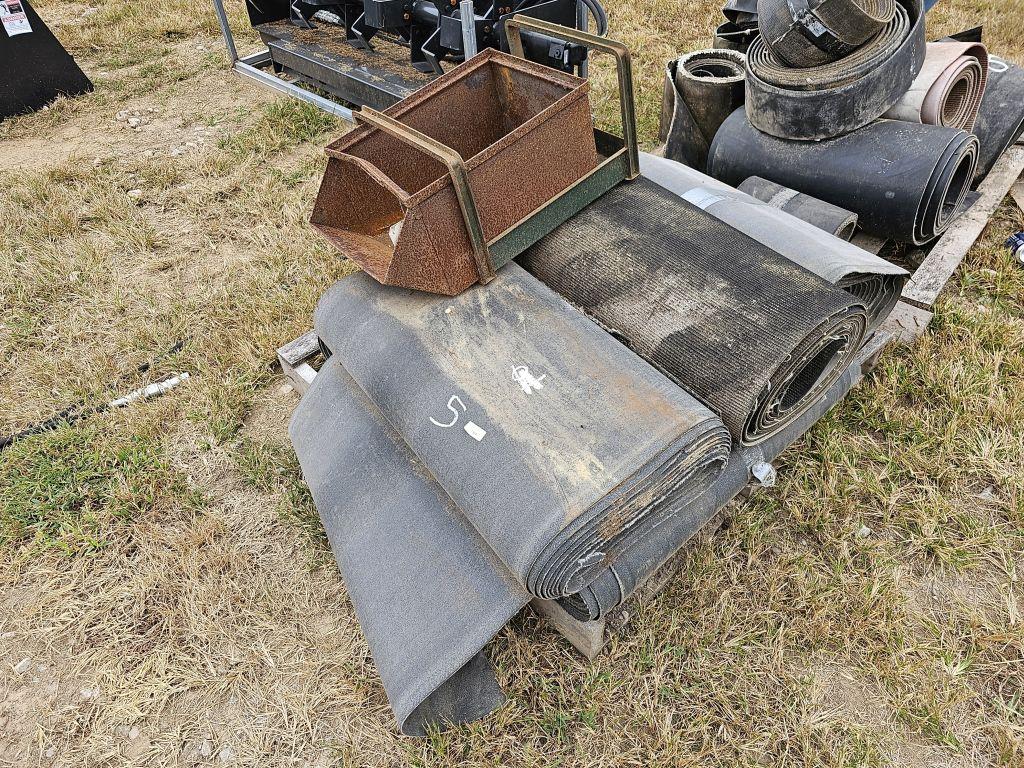 PALLET OF MISCELLANEOUS CONVEYER BELTS