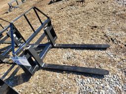 NEW AGT SKIDSTEER 48" PALLET FORKS, **SELLS ABSOLUTE**