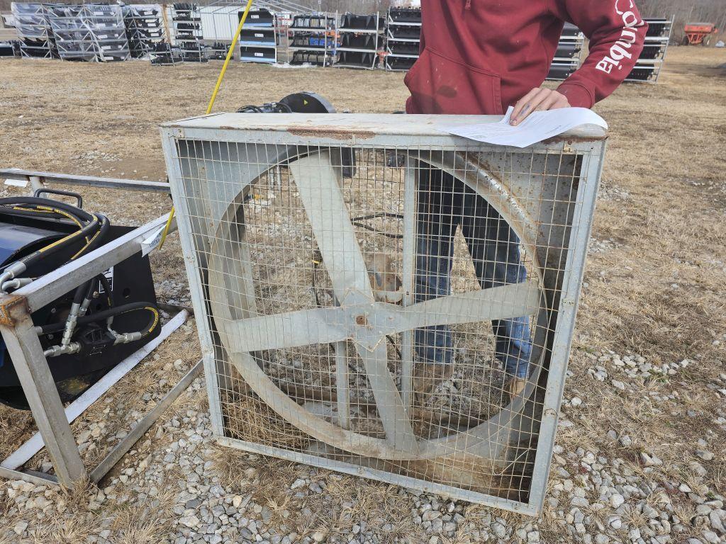 ACME METAL BOX FAN, 3'4"X3'4"