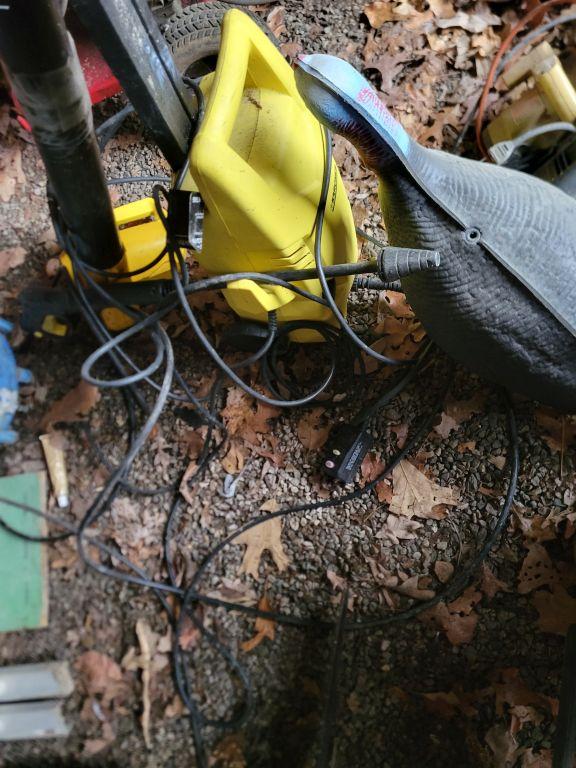 MISC TOOLS, ELECTRIC CORDS, TURKEY, ELECTRIC PRESSURE WASHER, ELECTRIC LEAF