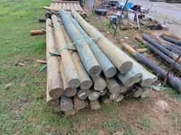 5 X 8 TREATED WOOD POSTS (32)