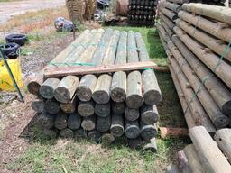 5 X 8 TREATED WOOD POSTS (32)