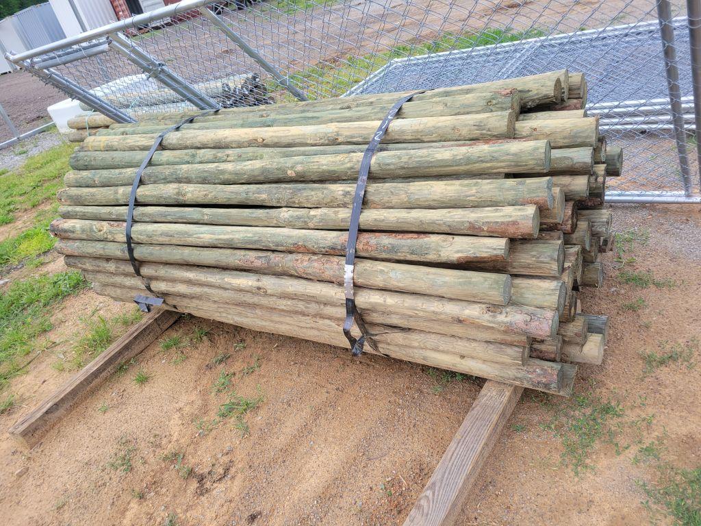 3X7 TREATED WOOD POSTS (100)