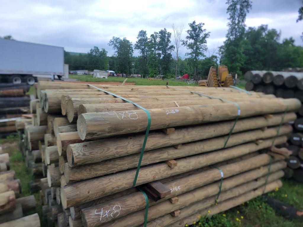 4X8 TREATED WOOD POSTS (36)