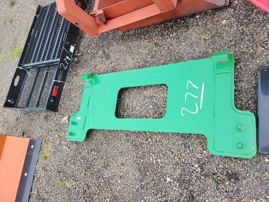 JOHN DEERE BLANK PLATE