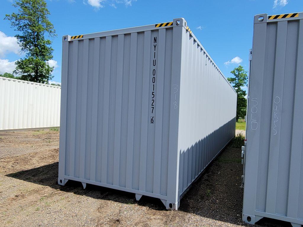 2024 40' HIGH CUBE CONTAINER, FOUR MULTIDOORS, ONE END DOOR, LOCK BOX, SIDE