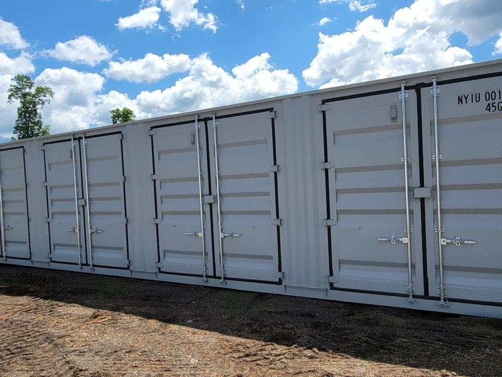 2024 40' HIGH CUBE CONTAINER, FOUR MULTIDOORS, ONE END DOOR, LOCK BOX, SIDE