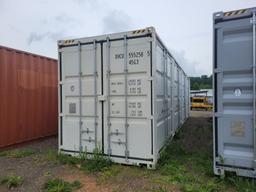 2024 SHIPPING CONTAINER WITH (4) 7' BAY DOORS, FORK LIFT POCKETS, SN