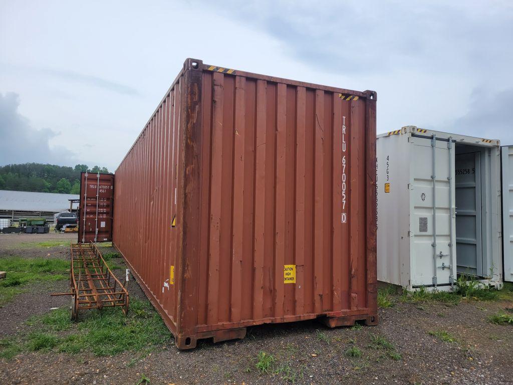 2003 CIMC 40'X8' RED SHIPPING CONTAINER, S:CIMC00518694