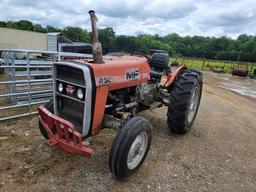 MASSEY FERGUSON 230 TRACTOR, 1224 HOURS SHOWING, NOT RUNNING