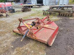 6' RED ROTARY CUTTER, 3PH, WORKS, JUST NEEDS SOME WELDING ON THE OUTER SKIR