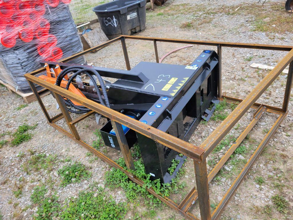 UNUSED 2024 MOWER KING ECSSCT72 SKID STEER TRENCHER, 74", SN:ECSSCT72240201