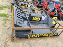 UNUSED 2024 MOWER KING SSRC SKID STEER BRUSH CUTTER, 77", SN:SSRC24020102B,