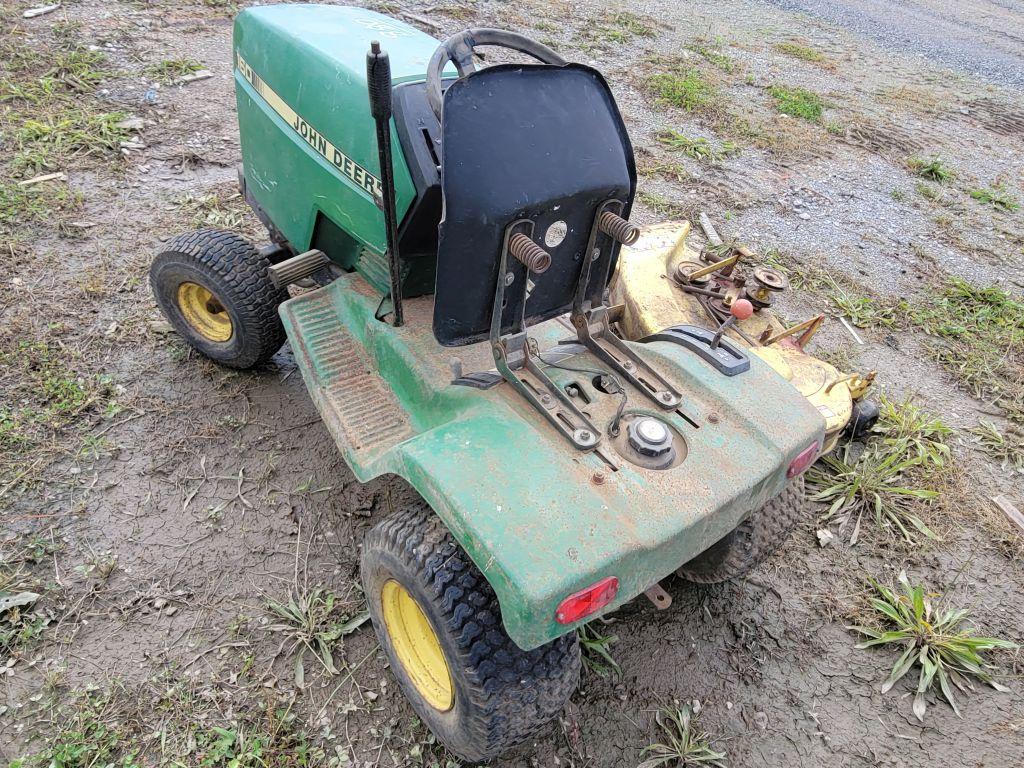 JOHN DEERE 160 RIDING MOWER WITH DECK, NON RUNNING