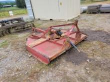 6' RED ROTARY CUTTER, 3PH, WORKS, JUST NEEDS SOME WELDING ON THE OUTER SKIR