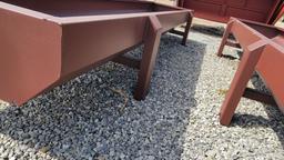 NEW 10' RED METAL FEED BUNK