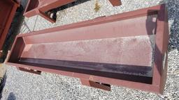 NEW 10' RED METAL FEED BUNK