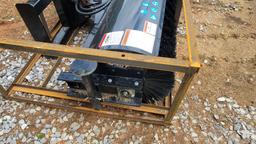 2025 UNUSED MOWER KING SSAB72 SKID STEER ANGEL BROOM, QA, 14-24 MPA, WORKIN