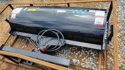 2025 UNUSED MOWER KING SSAB72 SKID STEER ANGEL BROOM, QA, 14-24 MPA, WORKIN