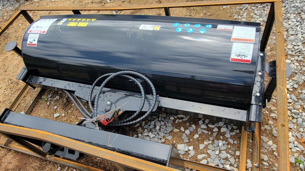 2025 UNUSED MOWER KING SSAB72 SKID STEER ANGEL BROOM, QA, 14-24 MPA, WORKIN