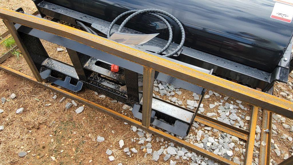 2025 UNUSED MOWER KING SSAB72 SKID STEER ANGEL BROOM, QA, 14-24 MPA, WORKIN