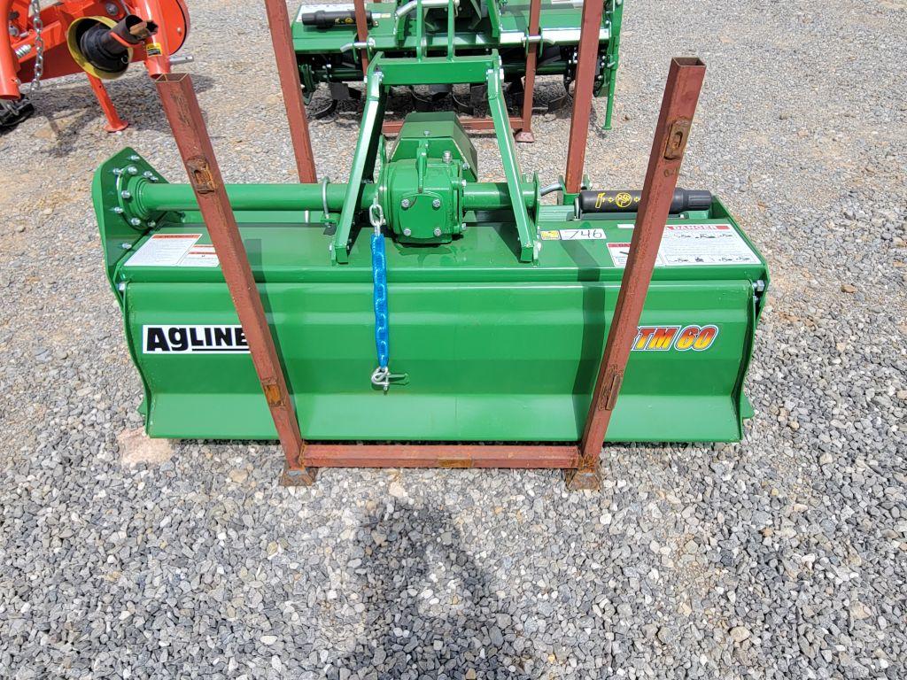 NEW AGLINE RTM60 GN 3PH ROTARY TILLER 60" GREEN SN:RTM00408